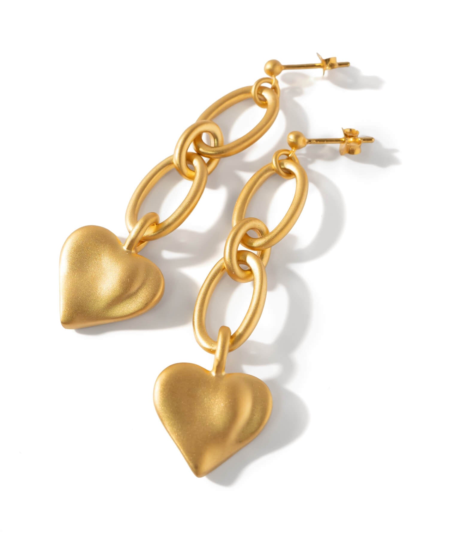 Heart Chain Earrings | MELLOW HEART CHAIN