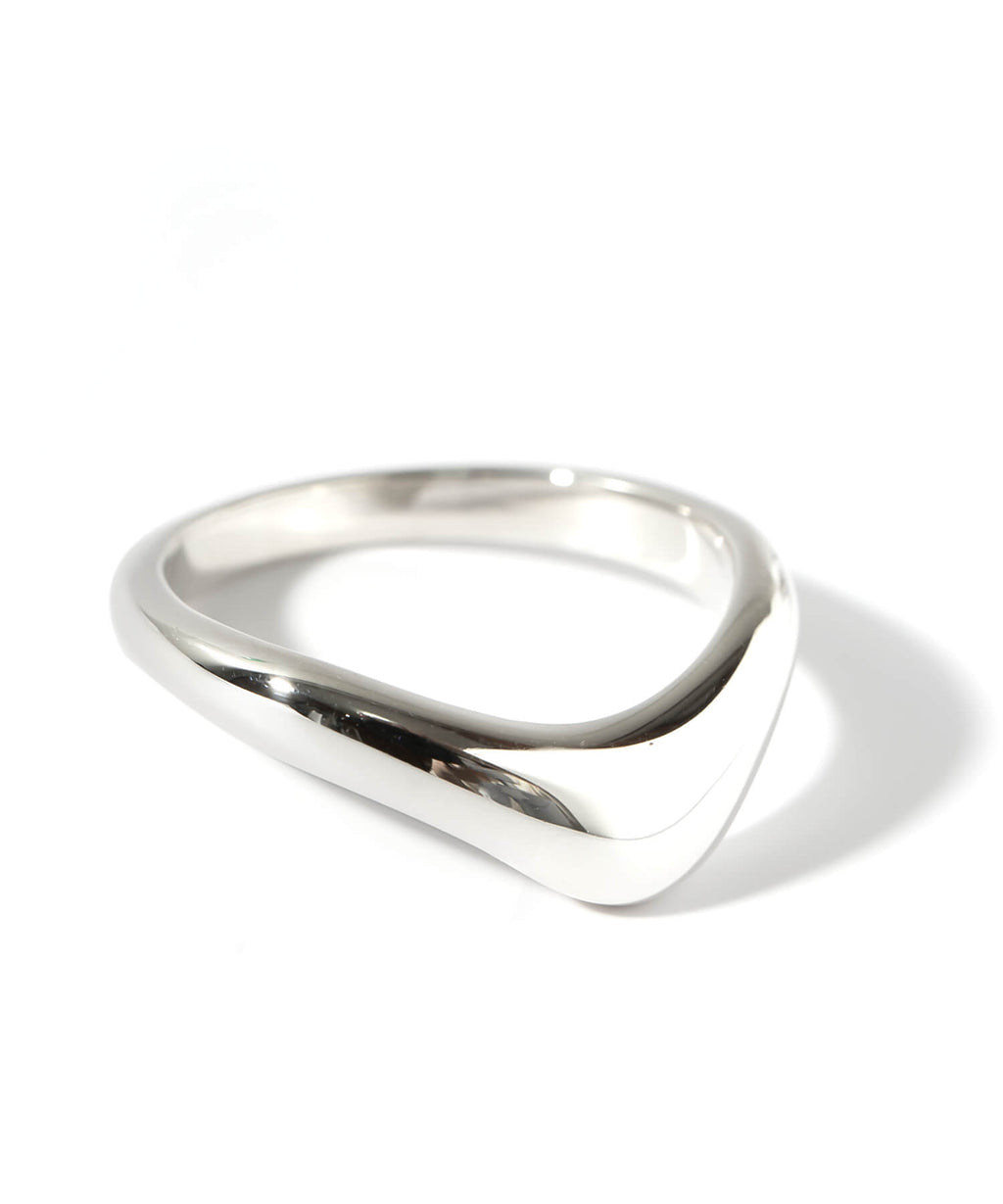 18K Gold Plated Sterling Silver Plump Wedge Ring | NERO SILVER WEDGE