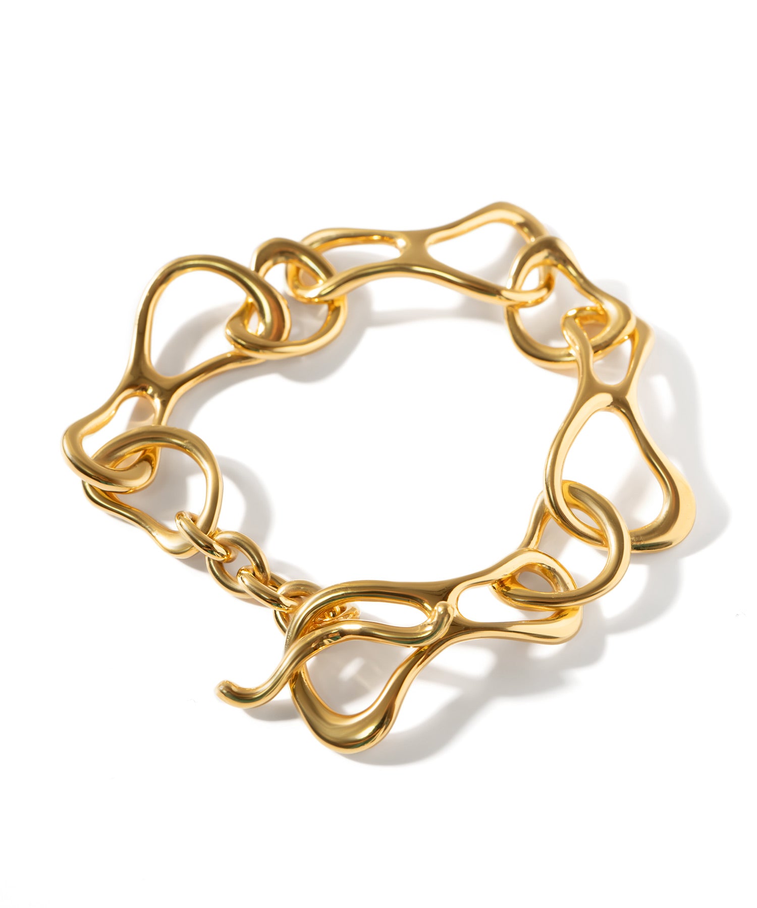 18K Gold Plated Sterling Silver Infinity Chain Bracelet | PALLAS