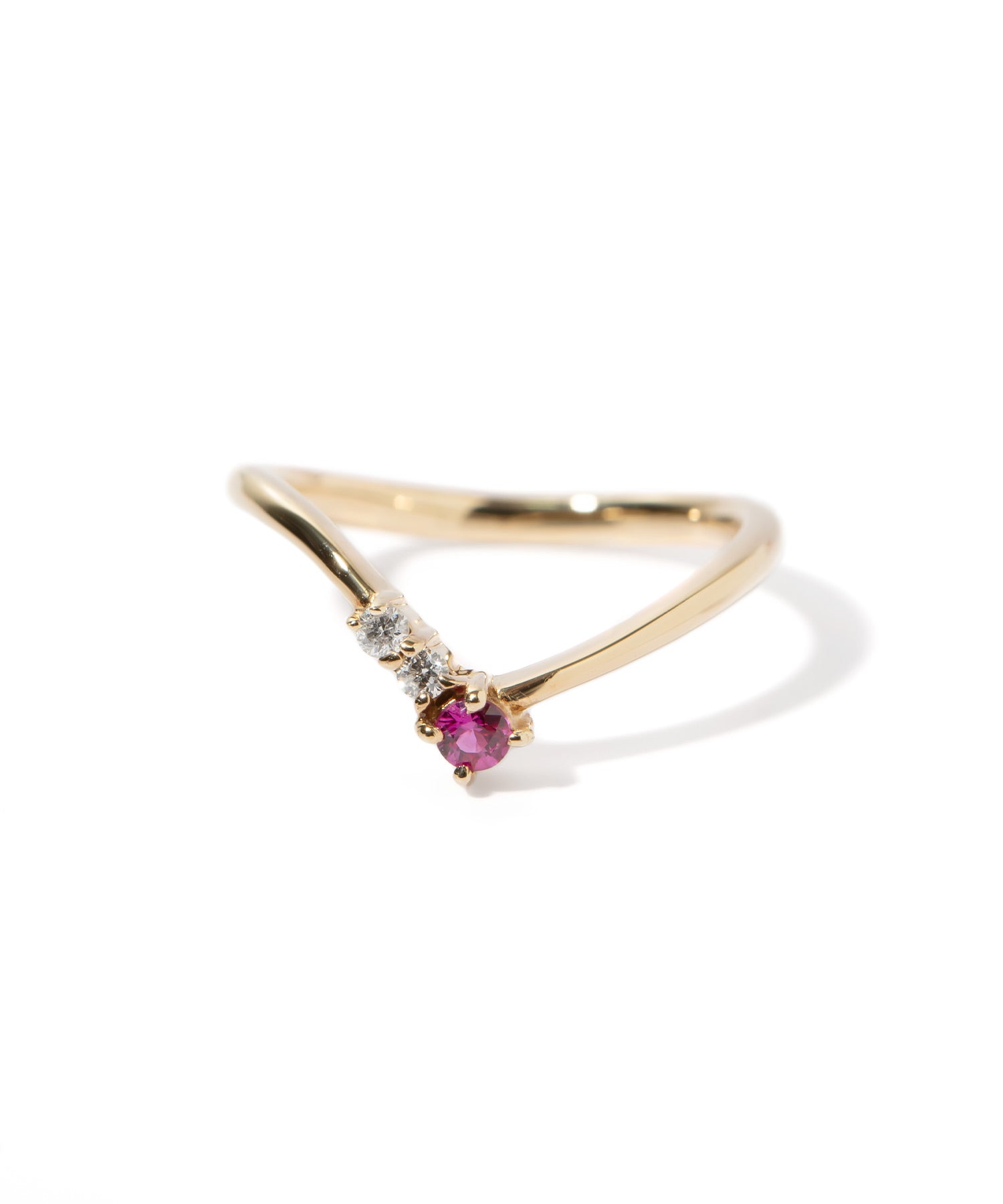 V-shaped Gemstone Ring | TERRA-KLADIA