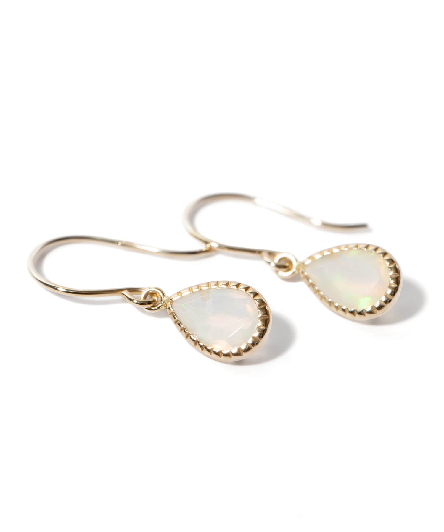 10K Gold Gemstone Tear Drop Earring | TERRA-SOLZE
