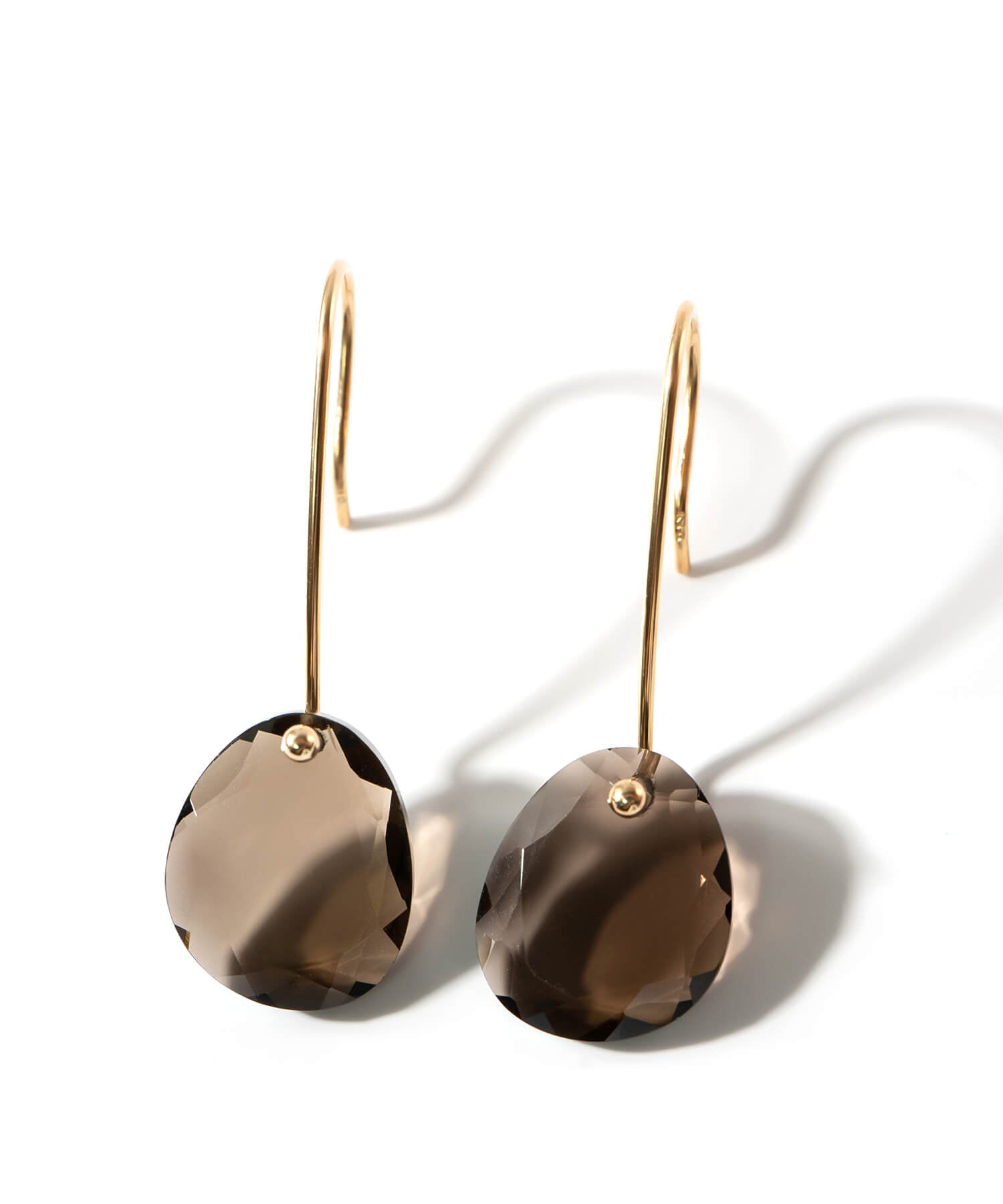 10K Gold Smoky Quartz Earrings | LACHTARA-FYRA