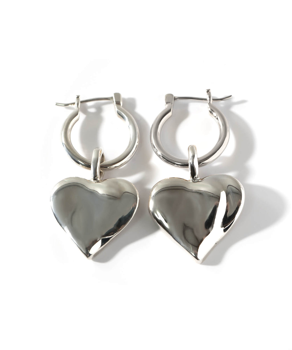 Plump Heart Hoop Earrings | MELLOW HEART