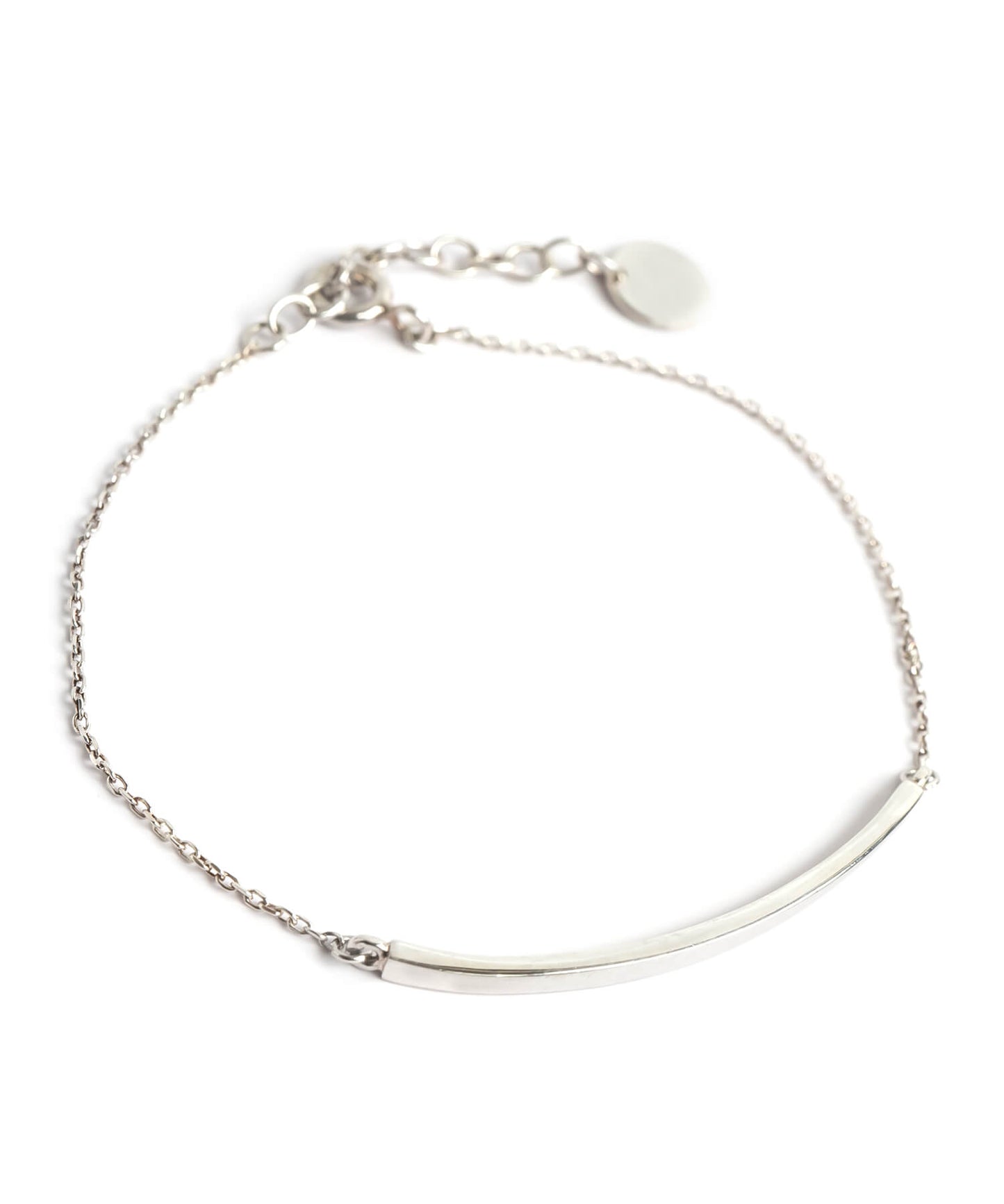 Silver925 Minimal Skinny Bar Bracelet | TIGO