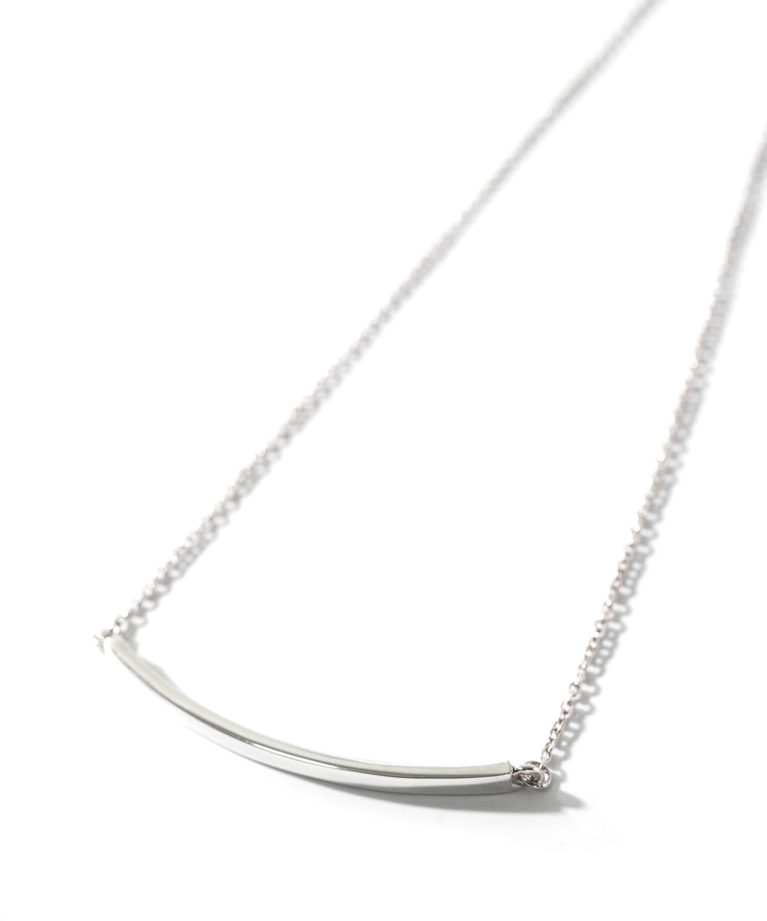 18K Gold Plated Sterling Silver Smile Line Bar Necklace | TIGO