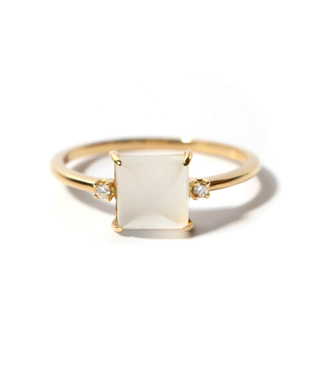 Ops 2 Rings Square Shape Gemstone Ring | Ops. – Ops. Jewelry