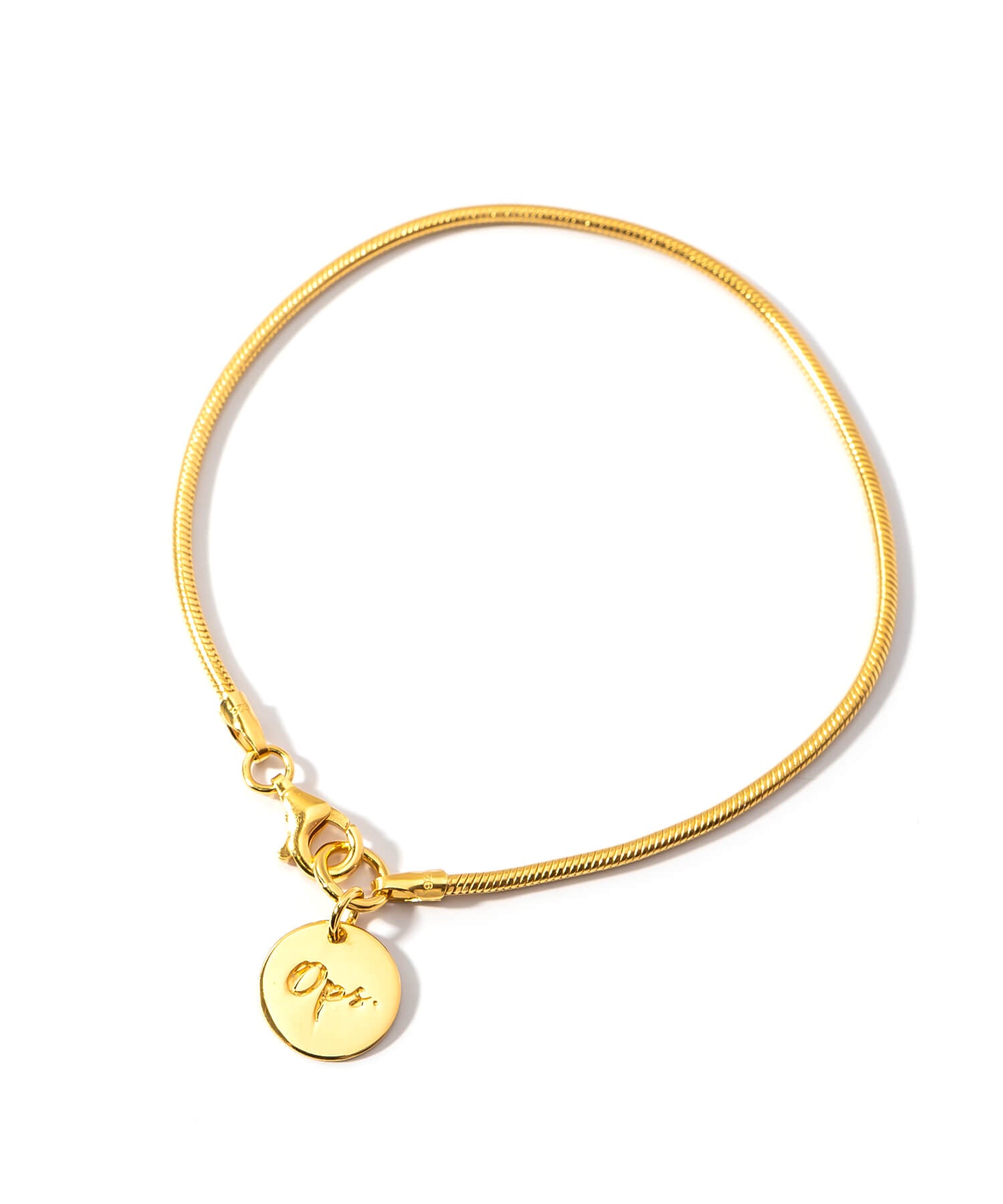 18K Gold Plated Sterling Silver Snake Chain Bracelet | VENEC-BR