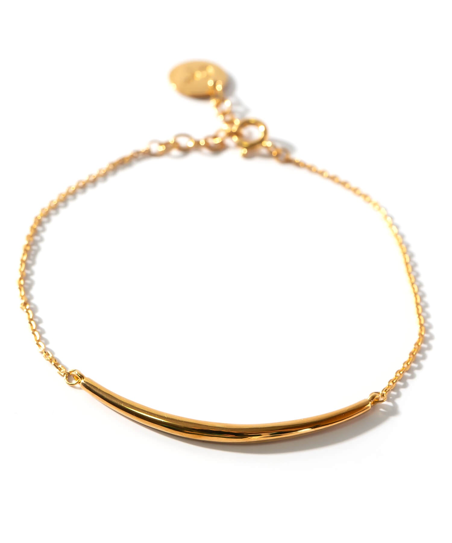 18K Gold Plated Sterling Silver Minimal Skinny Bar Bracelet | TIGO