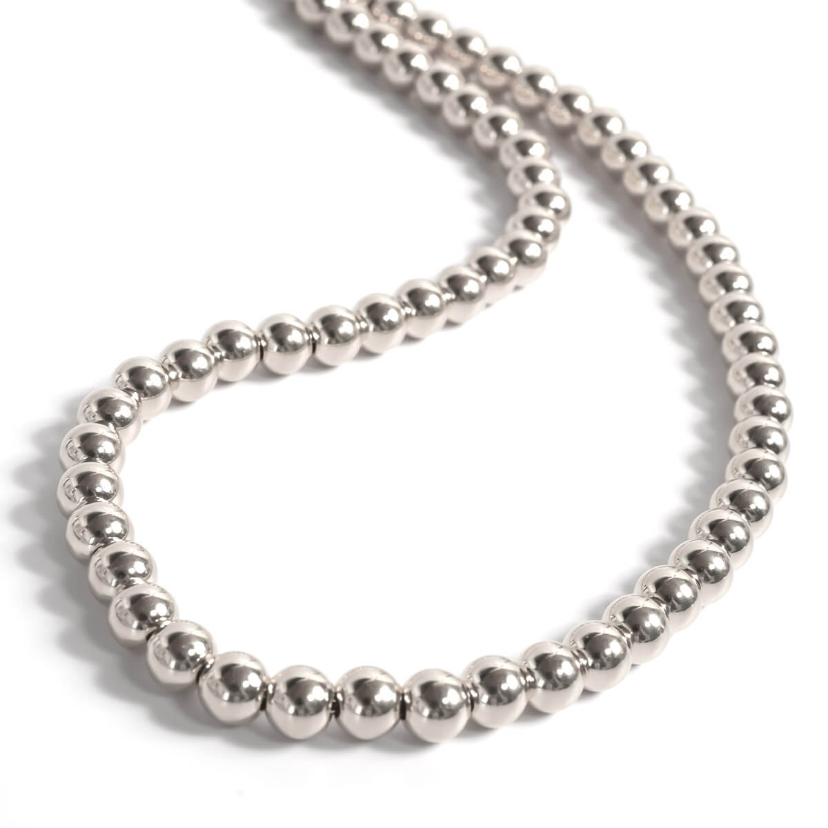925 Sterling Silver Ball Chain Necklace | PALMYLA SHORT