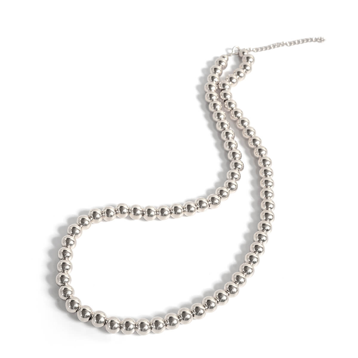 925 Sterling Silver Ball Chain Necklace | PALMYLA SHORT