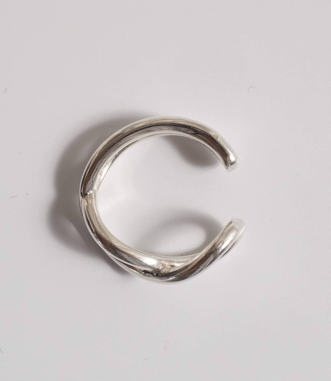 18K Gold Plated Sterling Silver Cross Line Earcuff | XIRA
