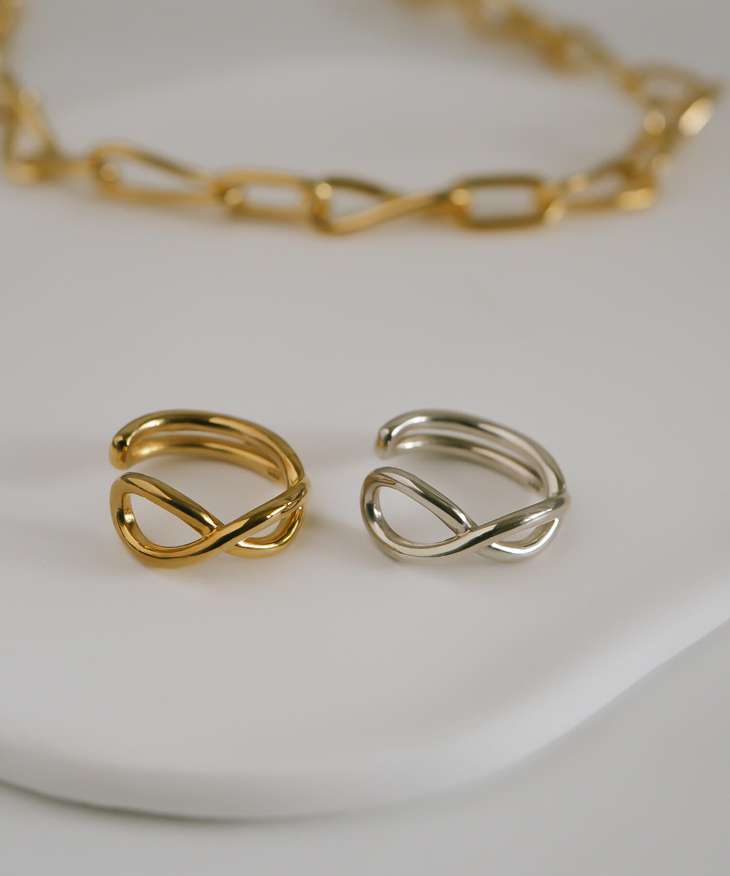 18K Gold Plated Sterling Silver Cross Line Earcuff | XIRA