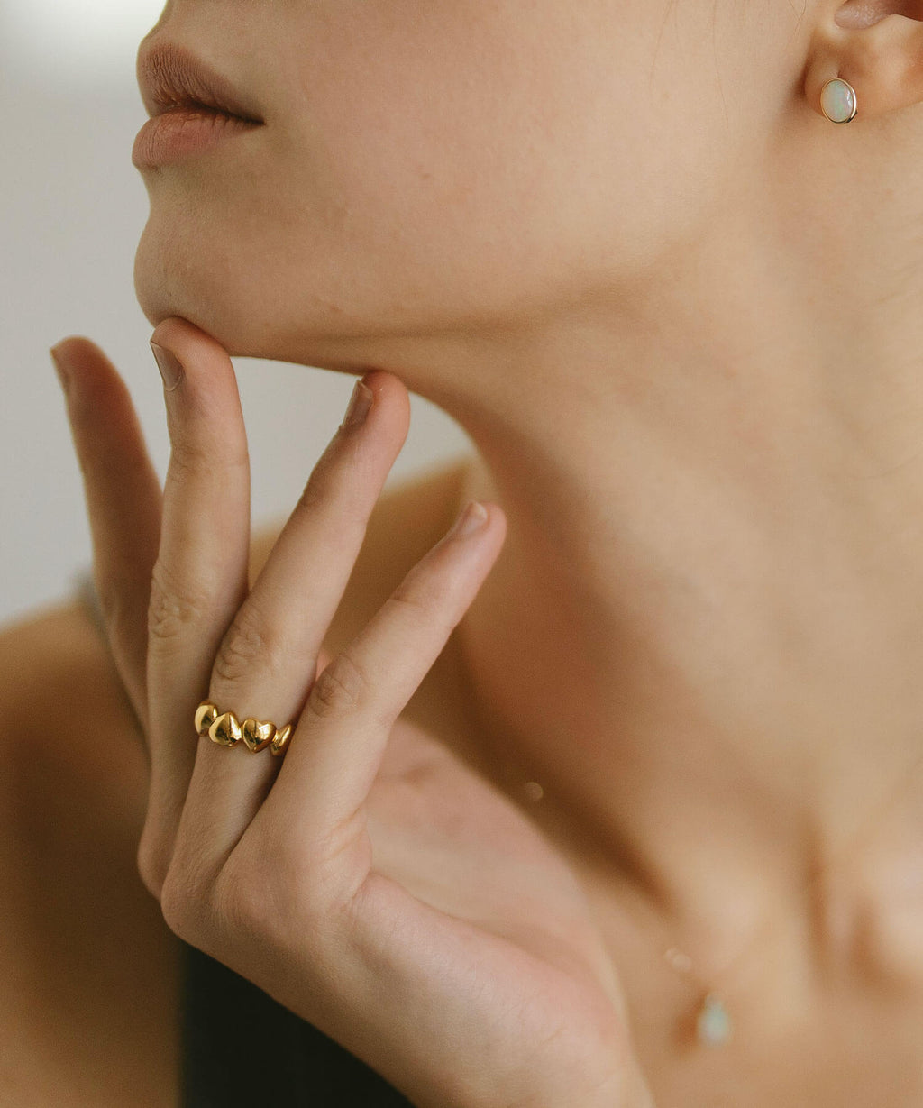 Plump Heart Link Ring | SYDAN-ALT