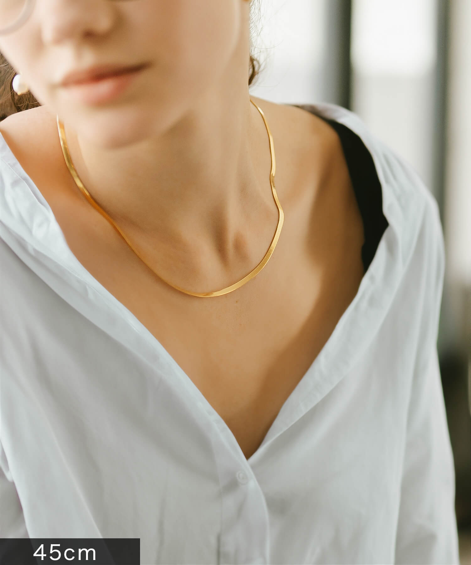 3mm Herringbone Necklace | ITER