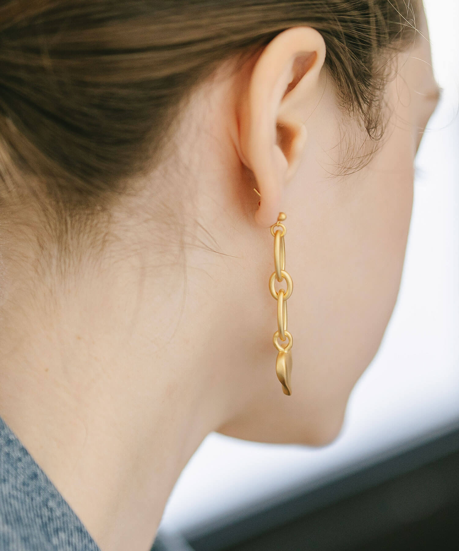 Heart Chain Earrings | MELLOW HEART CHAIN