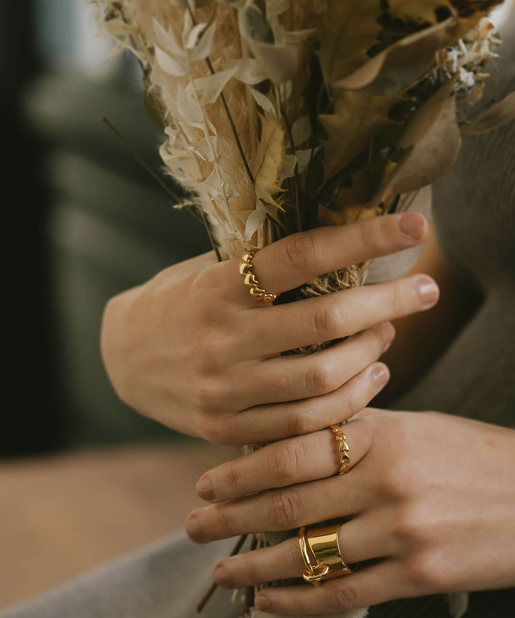 Plump Heart Link Ring | SYDAN-ALT
