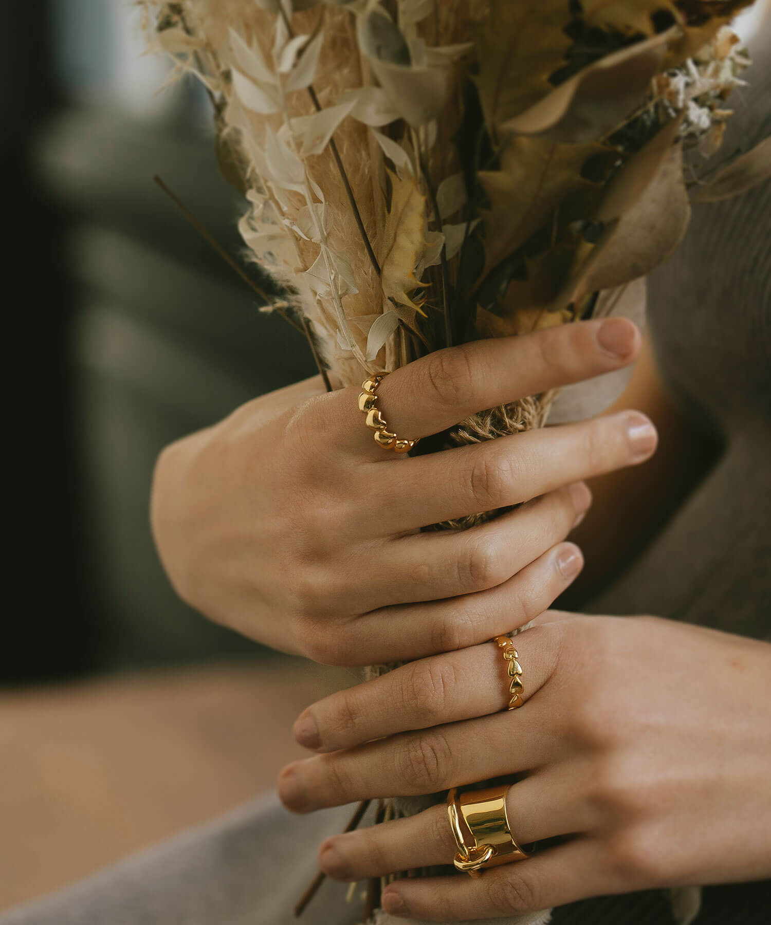 Plump Heart Link Ring | SYDAN-ALT