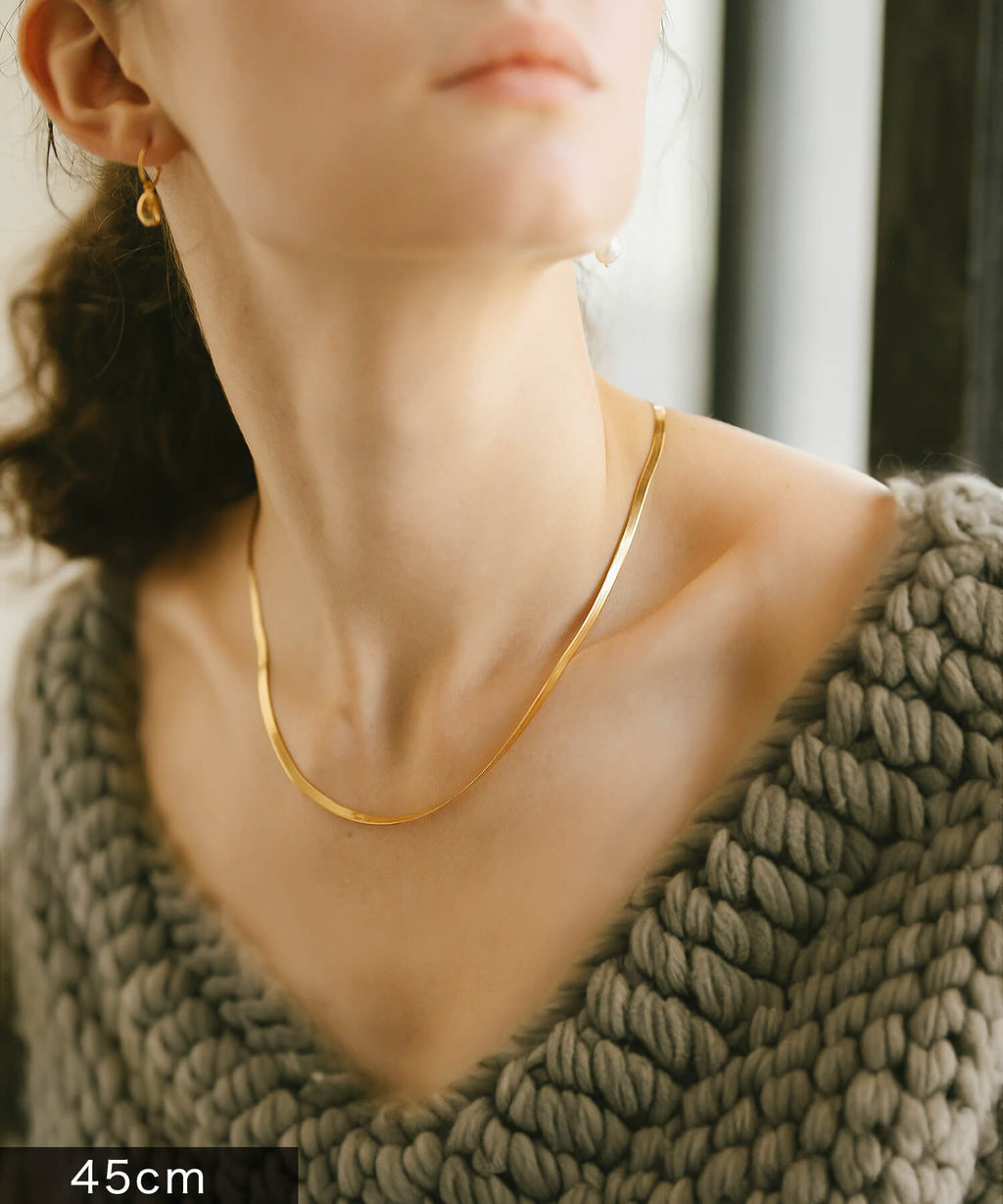 3mm Herringbone Necklace | ITER