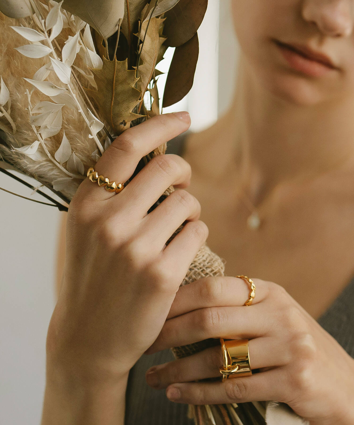 Plump Heart Link Ring | SYDAN-ALT