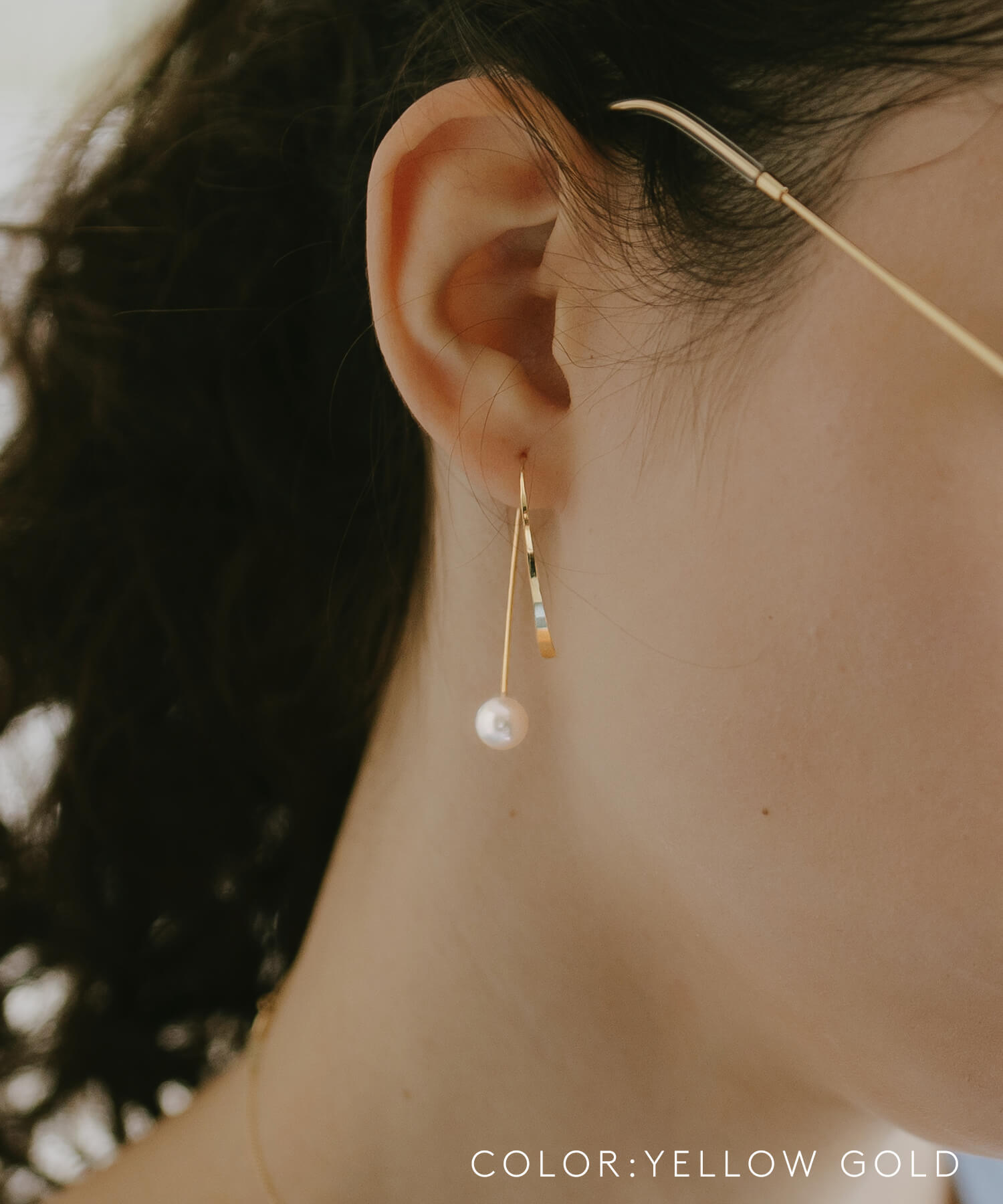 18K Gold Almond Hoop Earrings | GOUCCIA