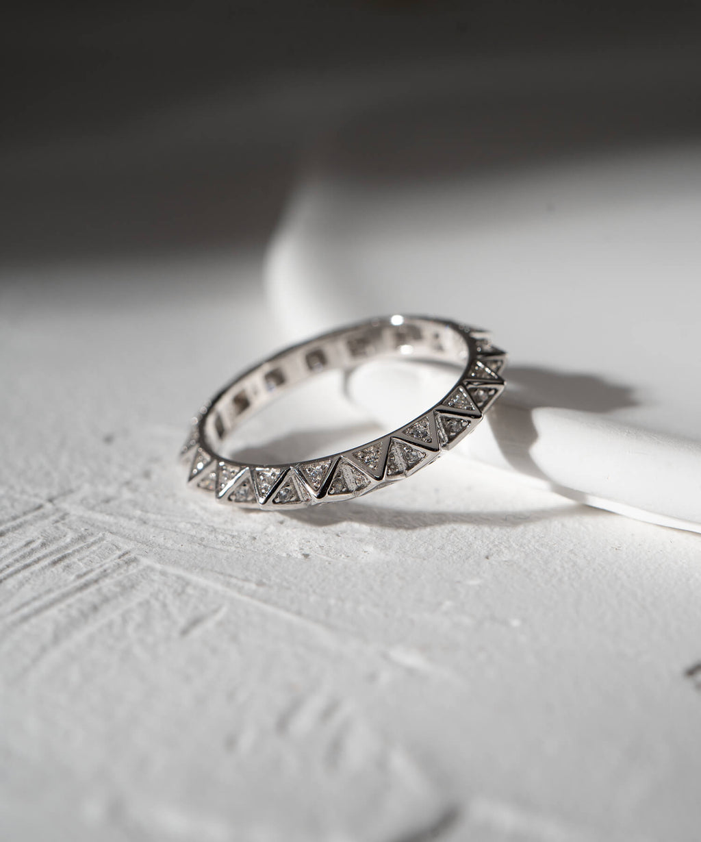 Silver925 pyramid studs ring | ZIREA RING