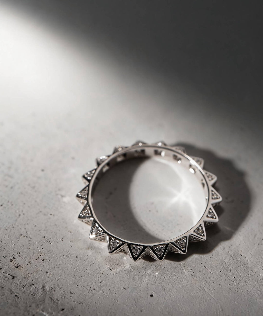 Silver925 pyramid studs ring | ZIREA RING