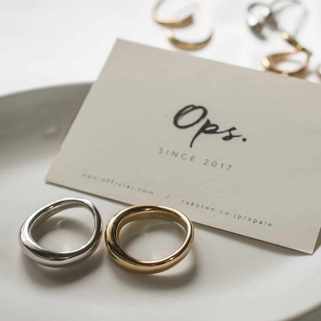 18K Gold Plated Sterling Silver Hand Forged Wavy Ring | ULUA