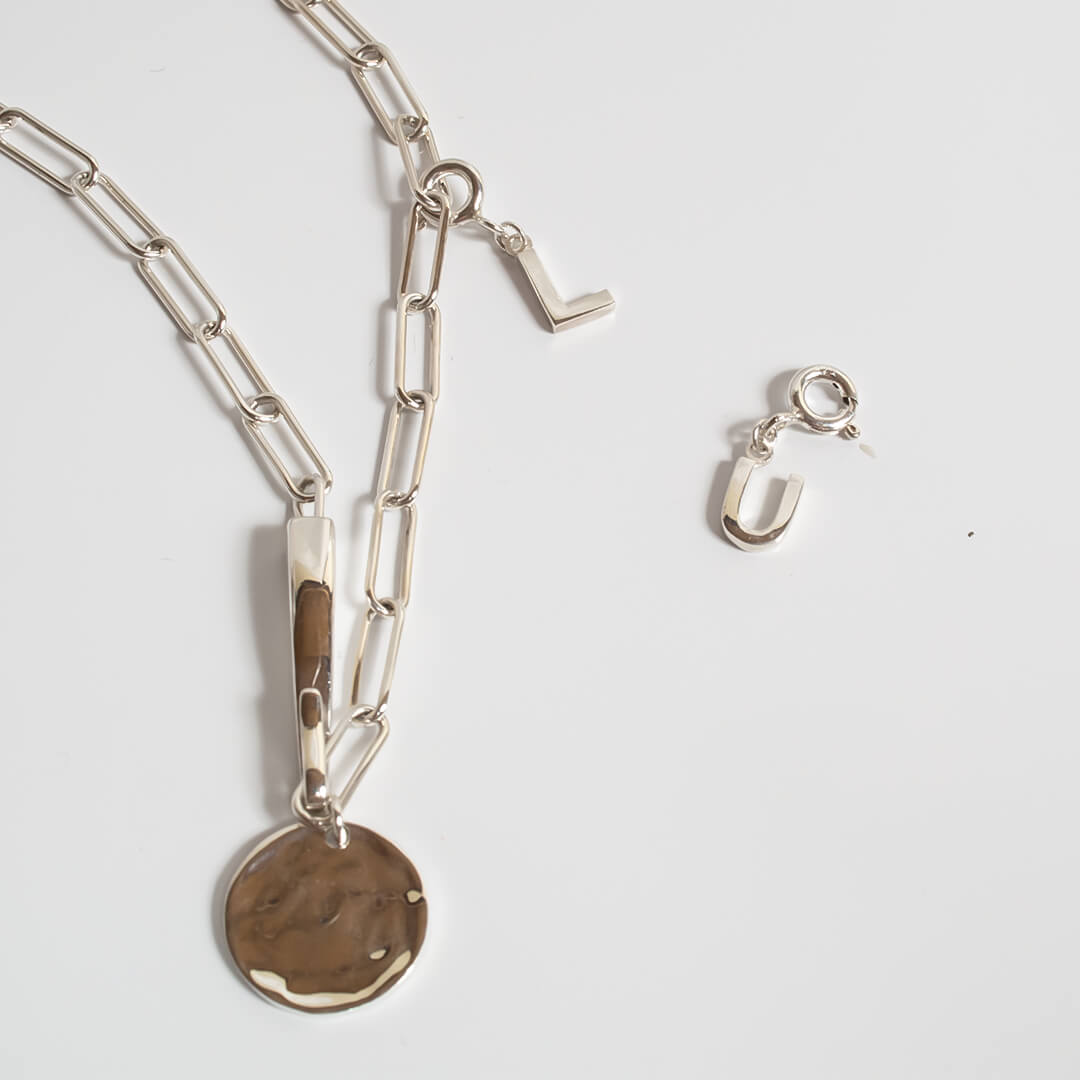 925 Sterling Silver Initial Dangle Charm | LUPINO