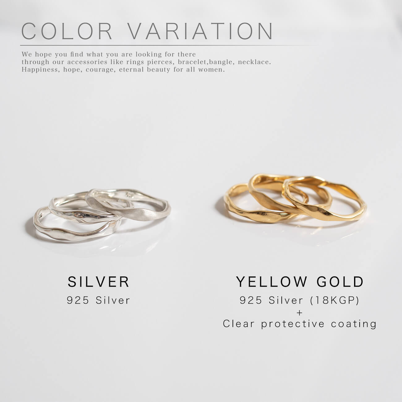 Silver925 3 Layerd Wavy Ring | MERV