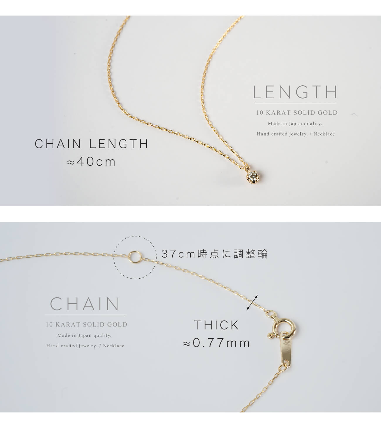 10K Gold Single Stone Diamond Necklace | ASTERI-SEIRIOS
