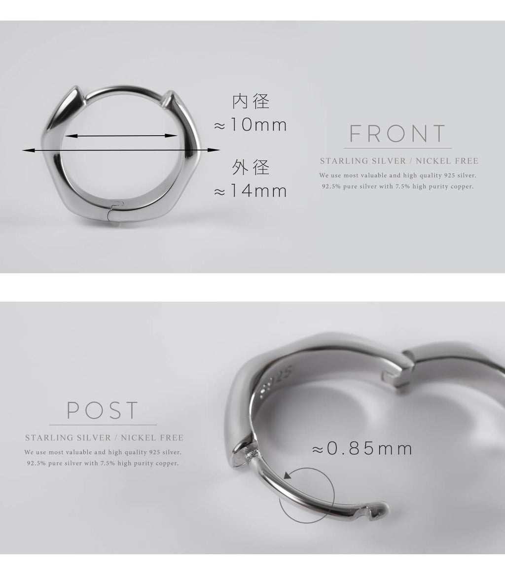 18K Gold Plated Sterling Silver Chunky Hoop Earrings | KYKLOS-WAVE