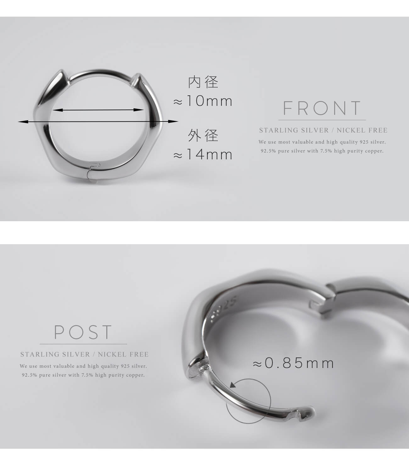 18K Gold Plated Sterling Silver Chunky Hoop Earrings | KYKLOS-WAVE
