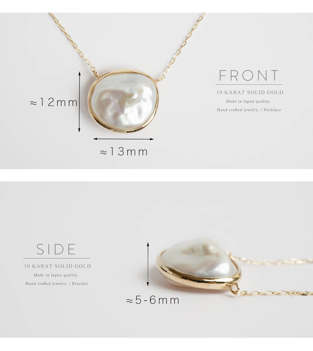 Coin Pearl Gold Necklace | PROPRIUM PERLA