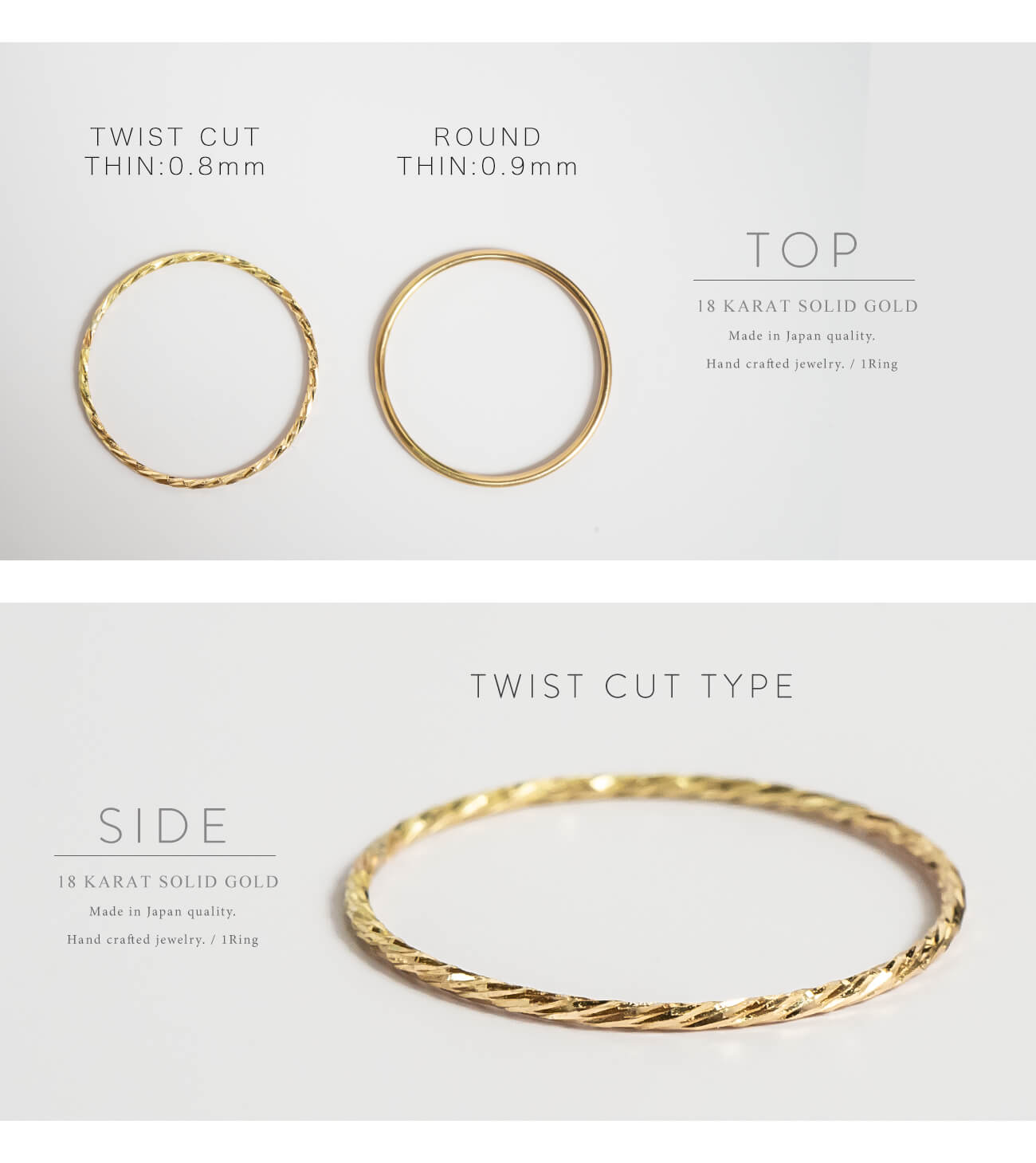 18K Gold Dainty Skinny Ring | SILPHA