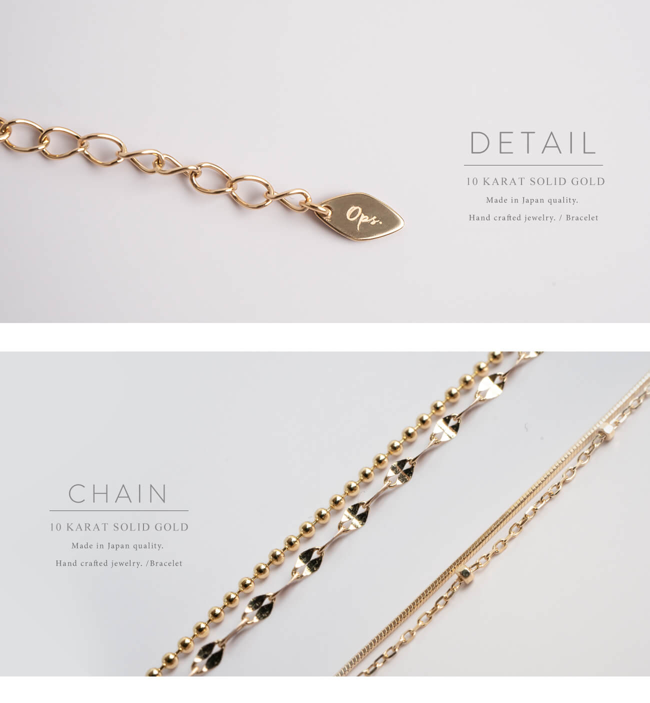 10K Gold Mix Chain Gold Bracelet | ARIADNE-MIKTOS-BR