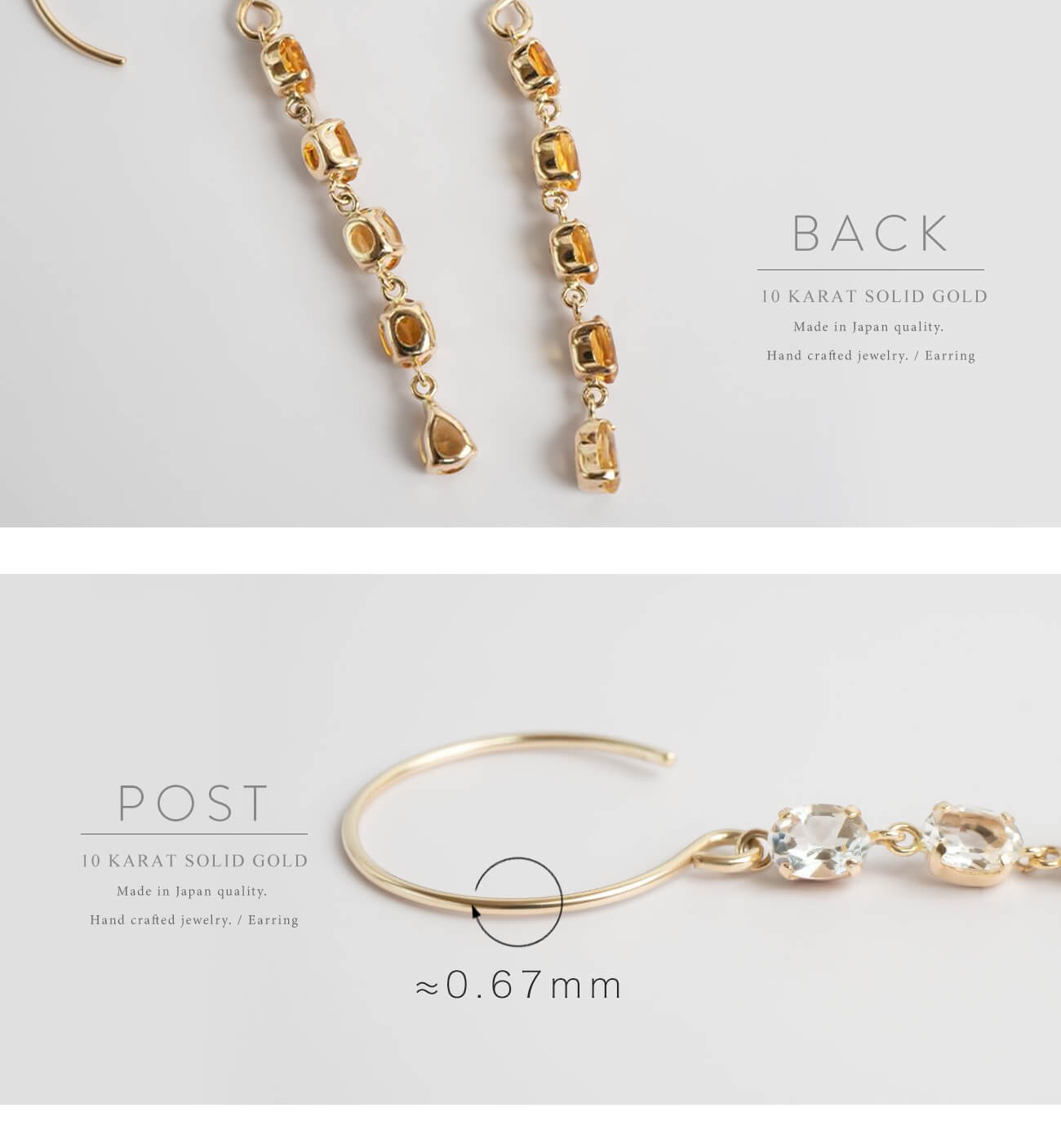 5 Stations Gemstone Earring | TRESOR CINQ