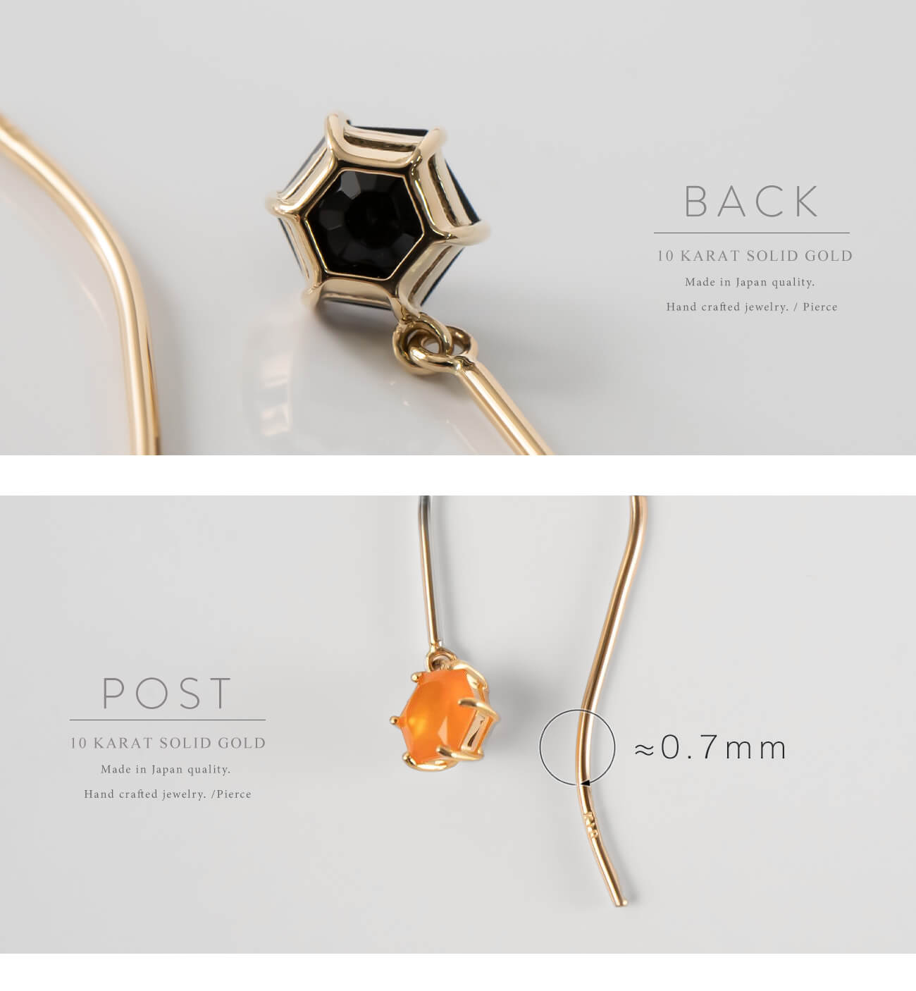 Gemstone Pentagonl Earring | TRESOR PENTA