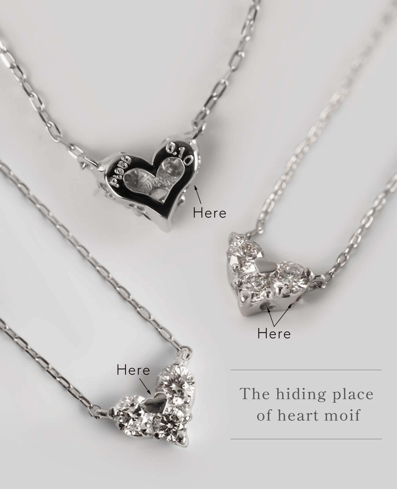 Heart Diamond Necklace | MAJERTA-NK