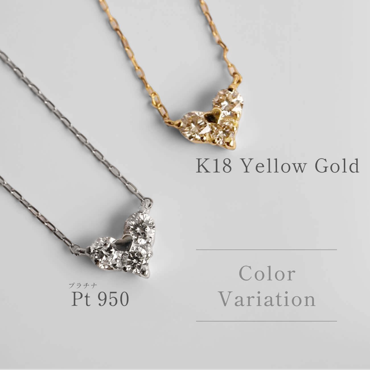 日本格安K18 Heart pendant with Diamond アクセサリー