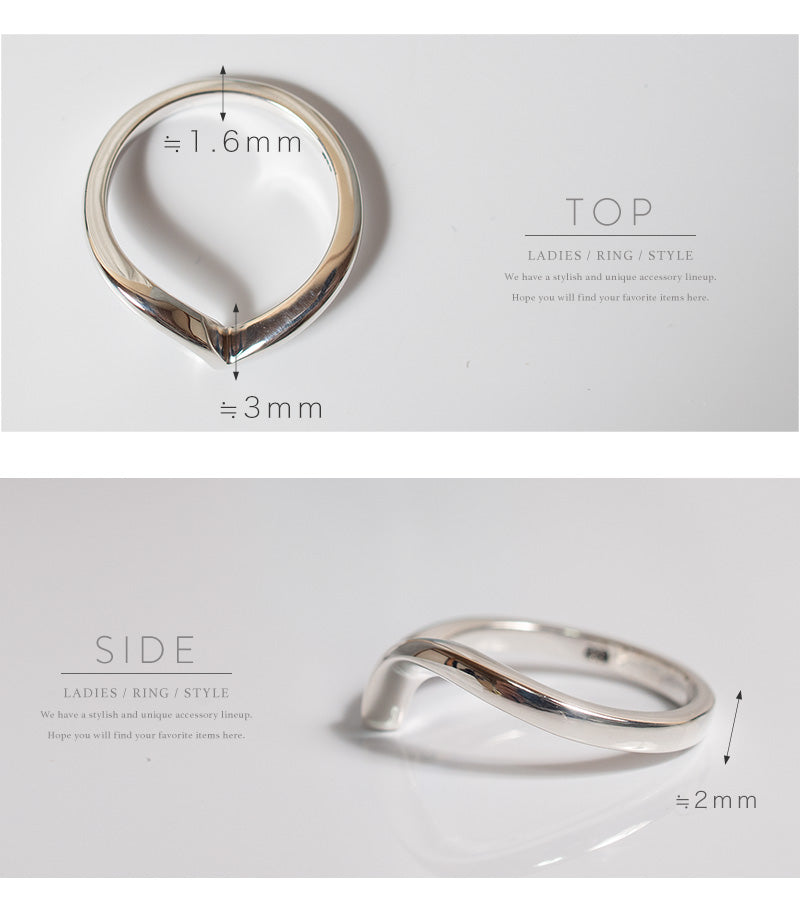 18K Gold Plated Sterling Silver Chevron Ring | GAVIOTA