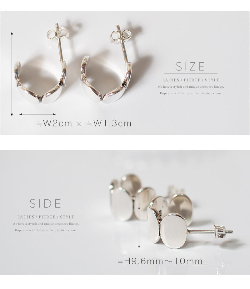 Silver925 Hammered Beads Earrings | AMALIA