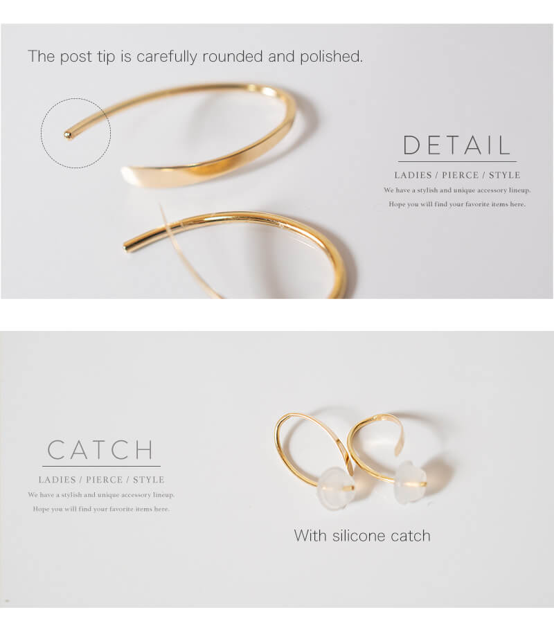 18K Gold Tiny Hang Earrings | GOUCCIA-MINI