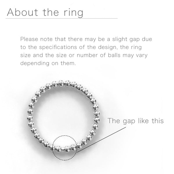 Silver925 Dainty Ball Ring | PATOA