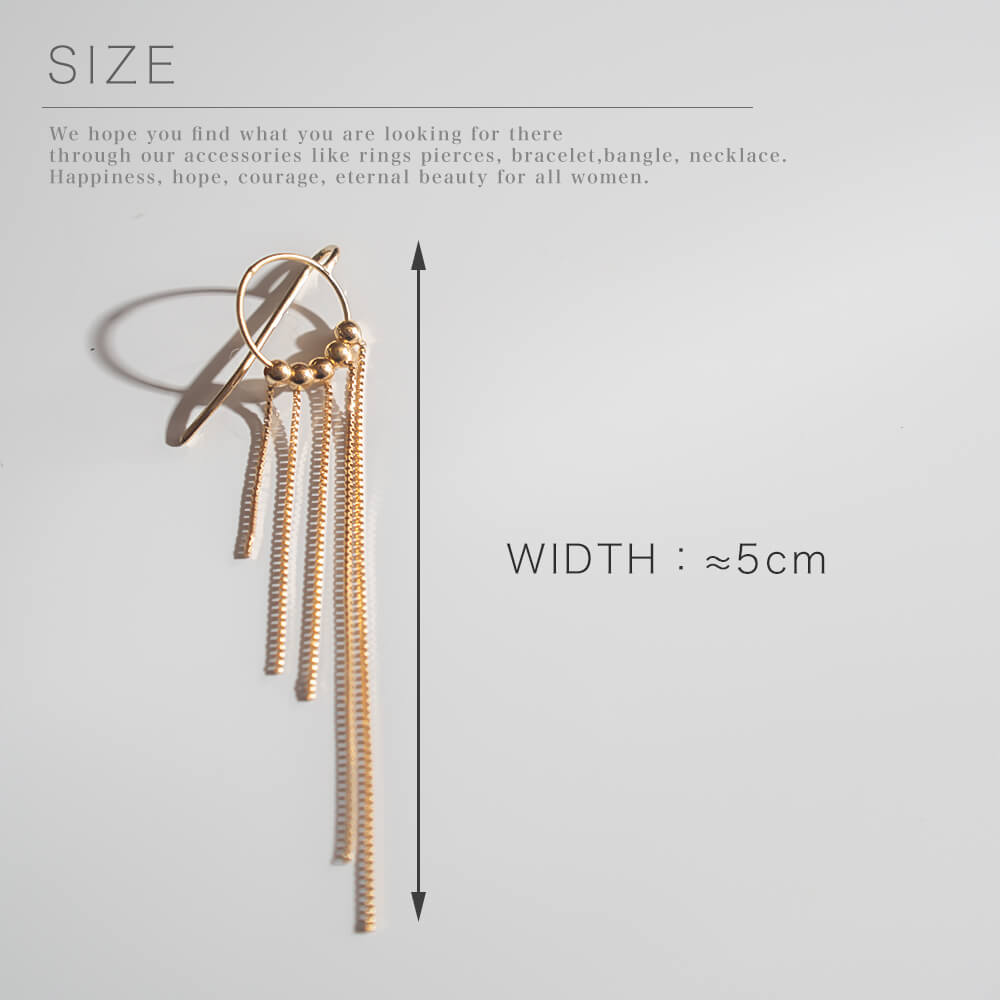 18K fringe Hook Earrings | QUALLO
