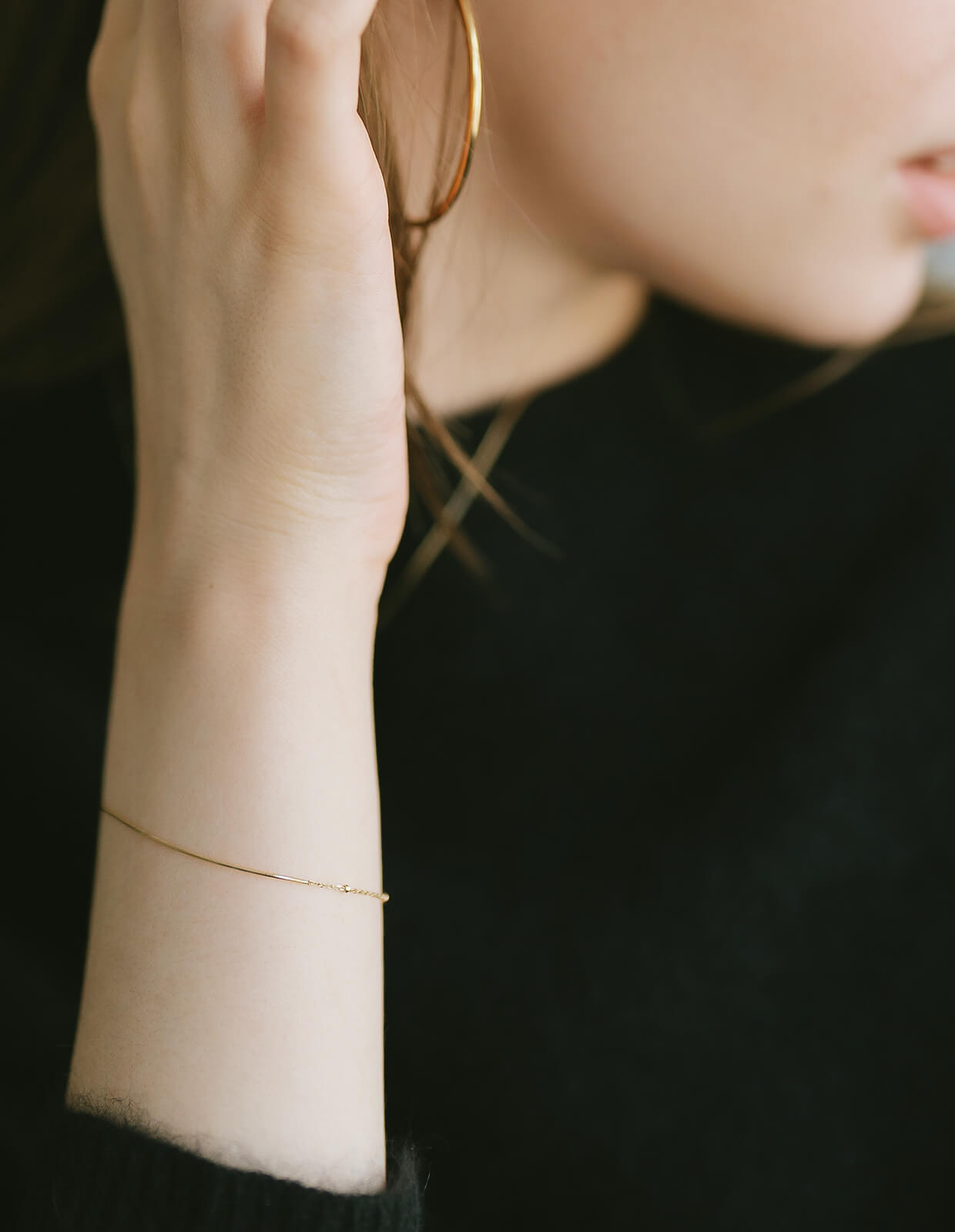 10K Gold Mix Chain Gold Bracelet | ARIADNE-MIKTOS-BR