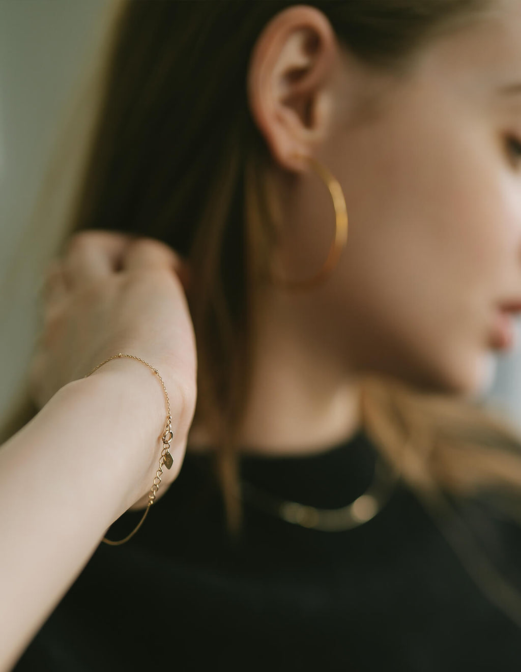 10K Gold Mix Chain Gold Bracelet | ARIADNE-MIKTOS-BR