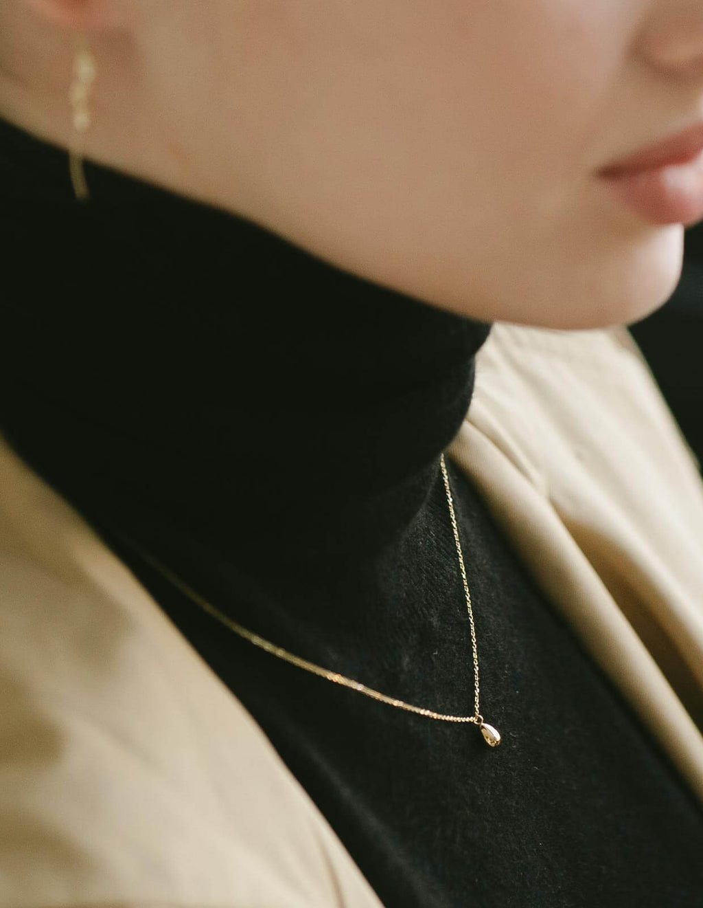 18K Gold Petit Grain Necklace | MOLLICA