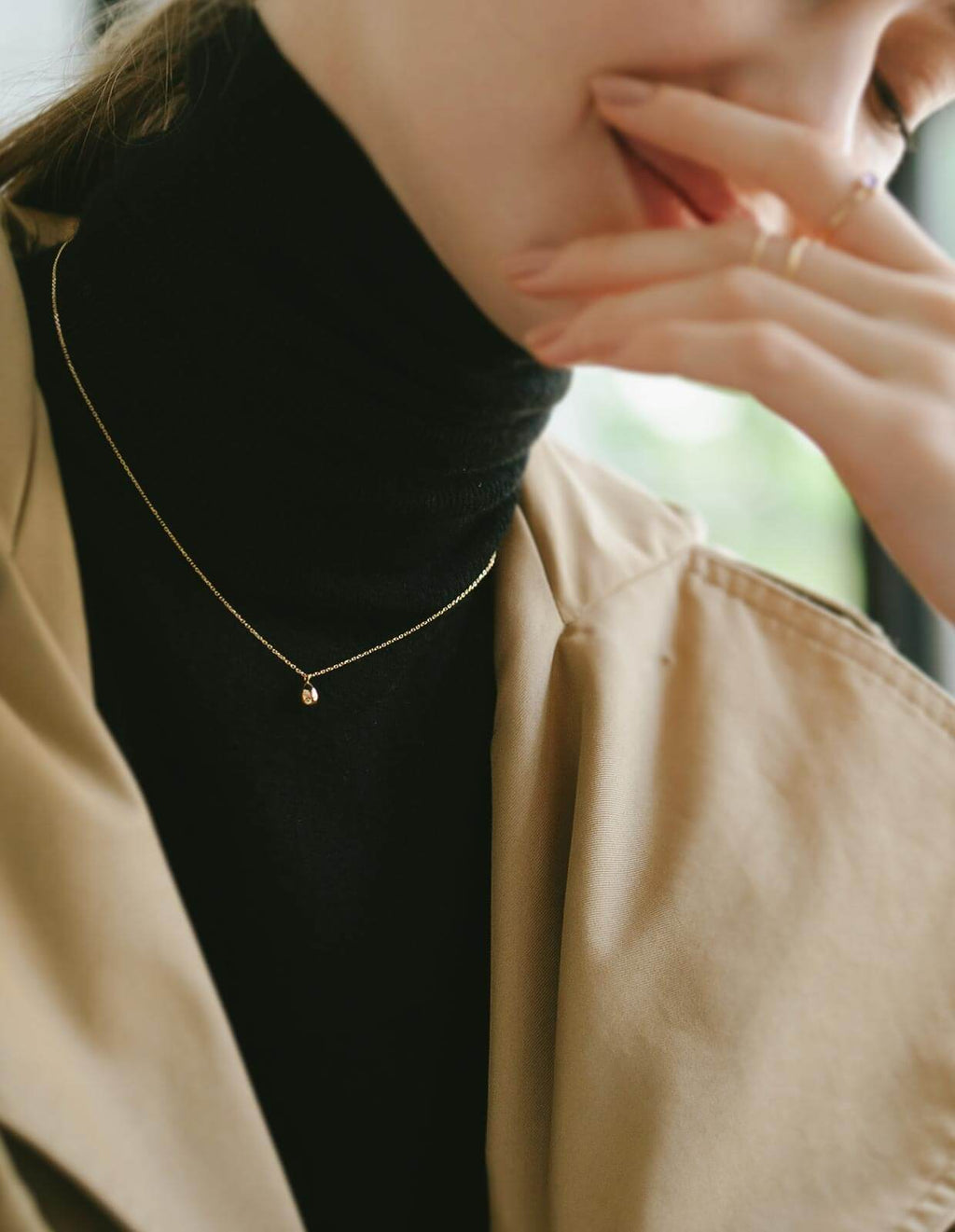 18K Gold Petit Grain Necklace | MOLLICA