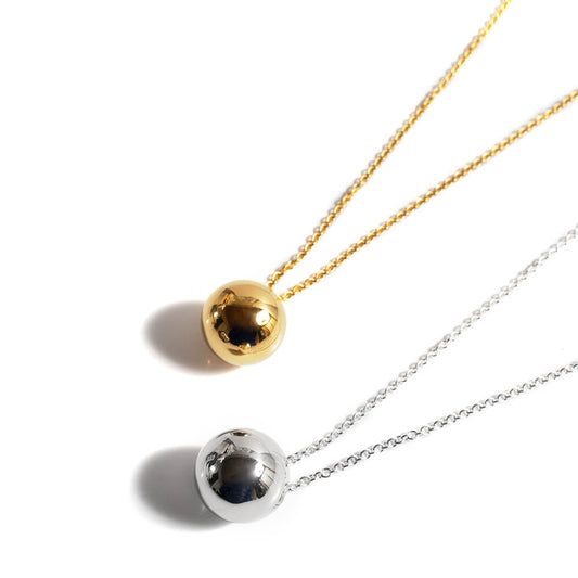 Silver925 Round Ball Long Necklace | FAFAO