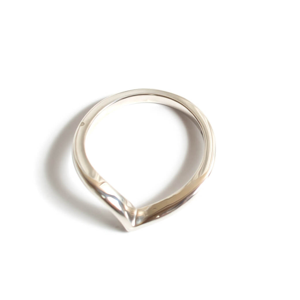 18K Gold Plated Sterling Silver Chevron Ring | GAVIOTA